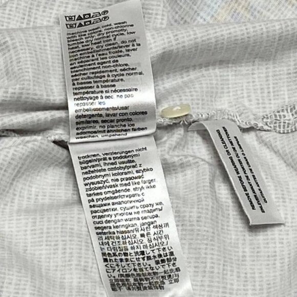 Calvin Klein Polo Men's XL Grey White Grid Print Short Sleeve CK Tonal Logo EUC - Picture 4 of 8